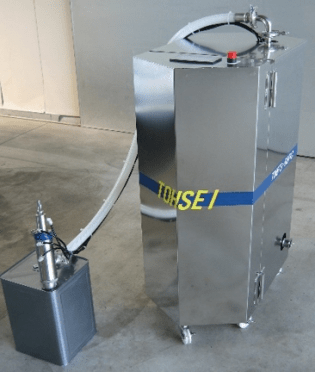 東製の充填機 ヘキサ型移動式質量充填機